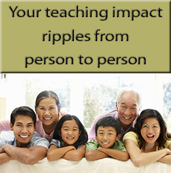 Teaching Adult Sunday school affects others